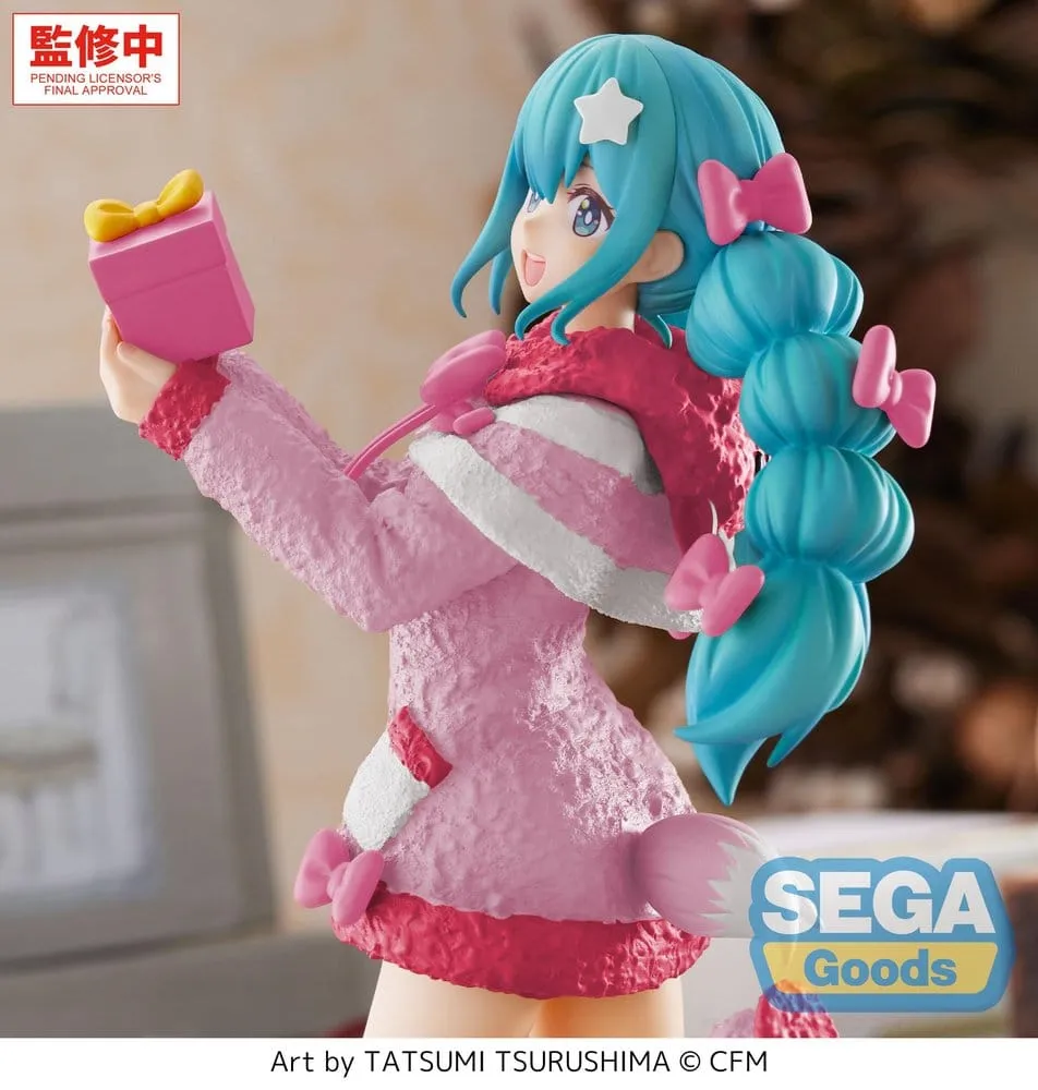 Hatsune Miku High Premium Figure PVC Figure Mokomoko Christmas Ver. 21 cm